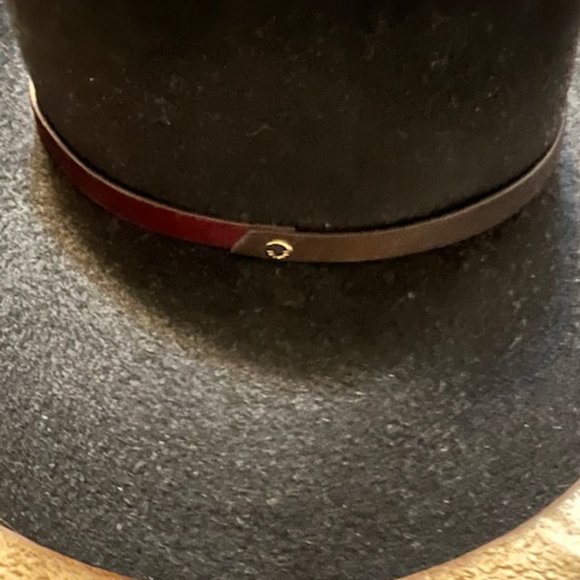 NWT Inverni Italian Black Rabbit Hair Wide Brimmed Hat 58cm main image 4